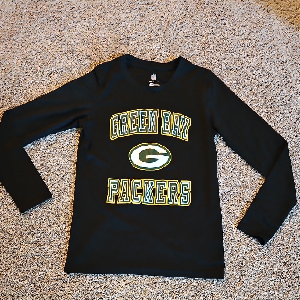 NFL Black Long Sleeve Packers Tee